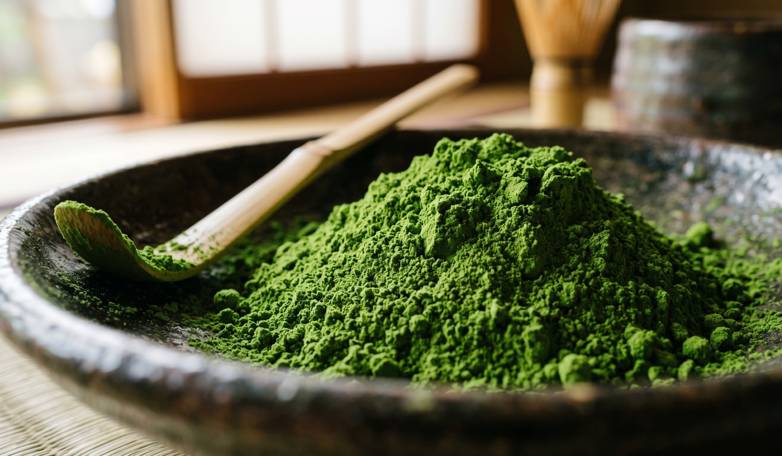Matcha Whisking Process