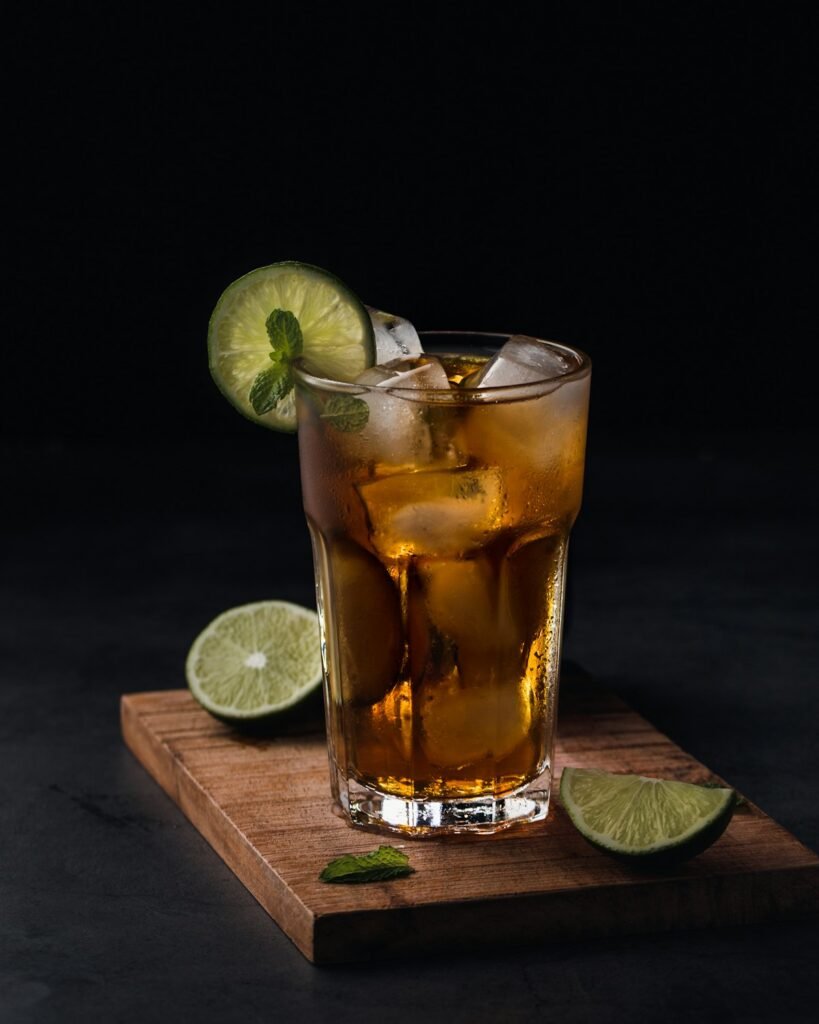 Keemun tea cup with amber liquor